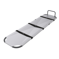 Civière standard amovible avec barrière de pieds, interchangeable avec civière bariatrique